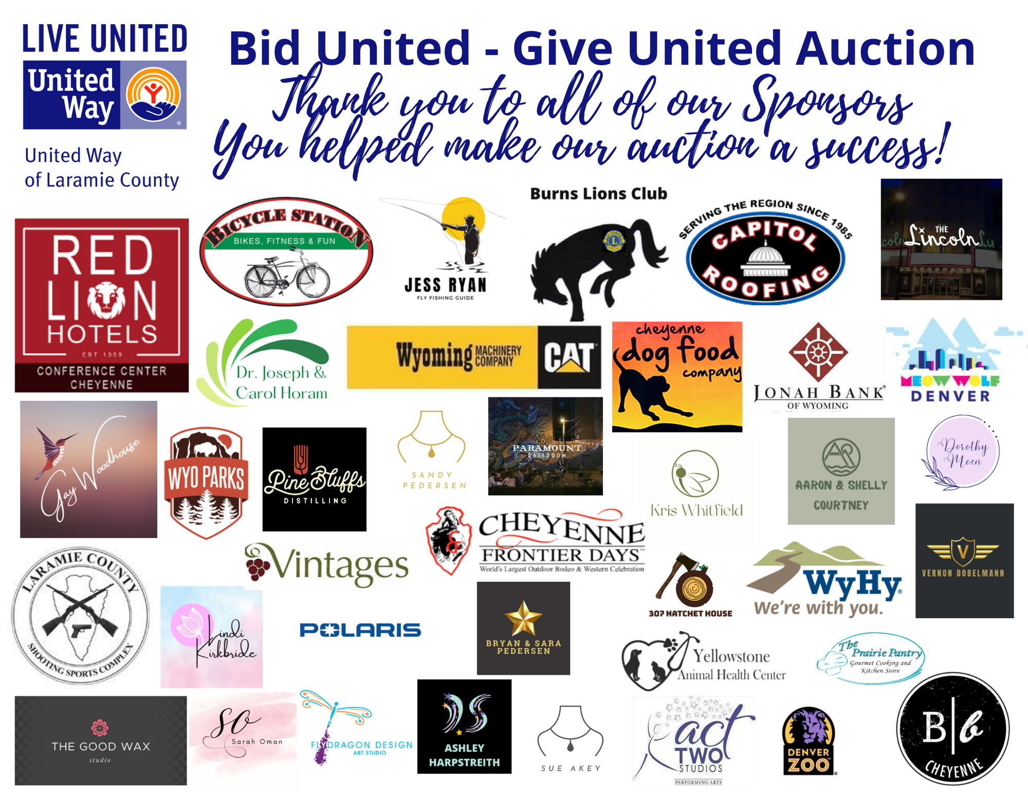 Thank you to all of our Sponsors (2)