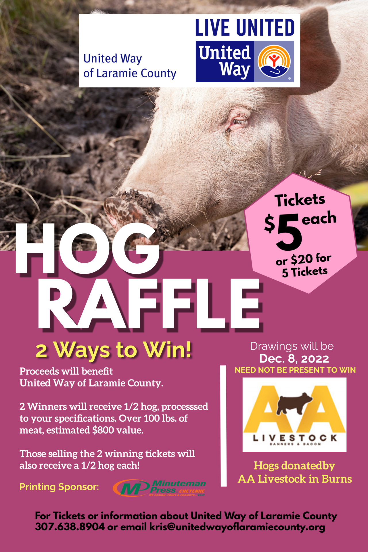 Half Hog Raffle Events - United Way of Laramie County